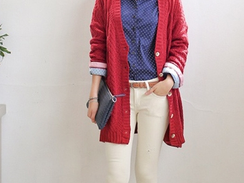 红色毛衣外套搭配全攻略 让你从年尾美到年头